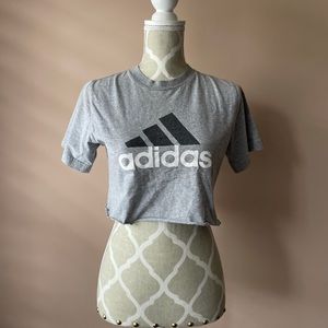 Adidas vintage crop tee